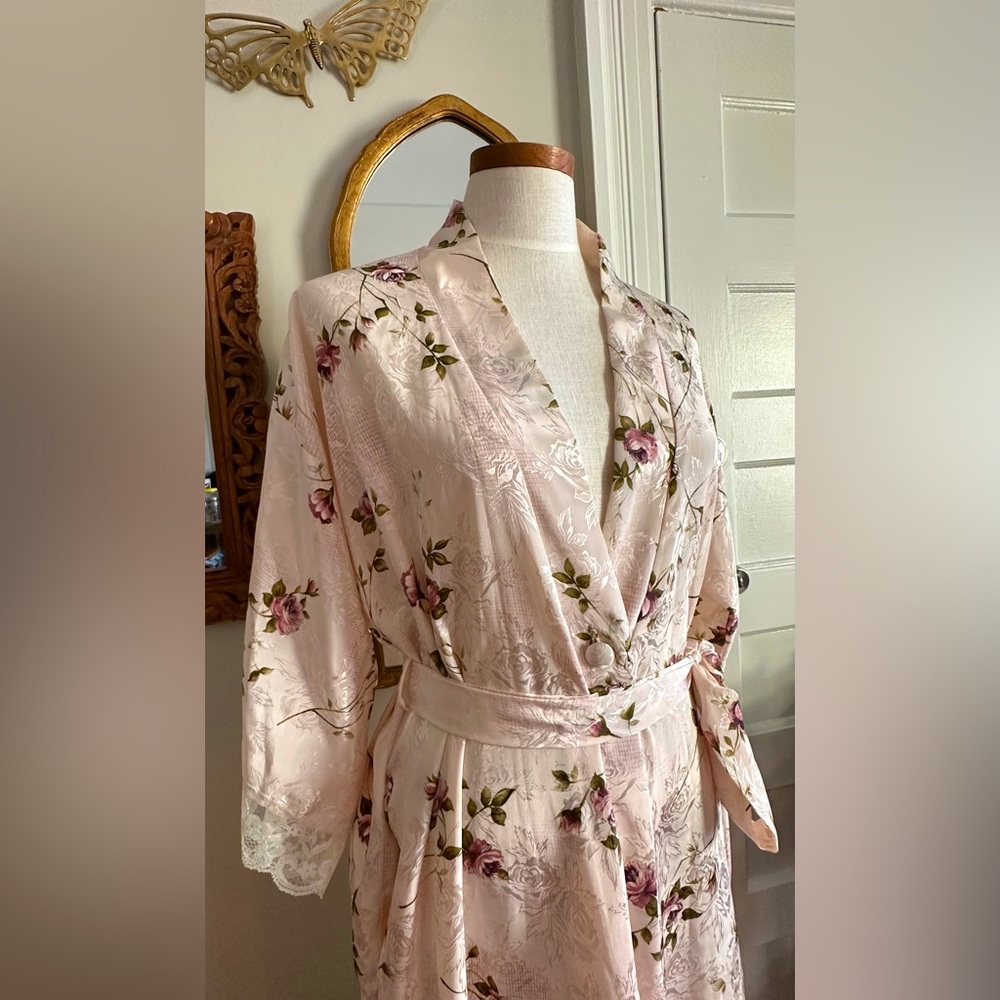 Gorgeous Blush Rose Robe